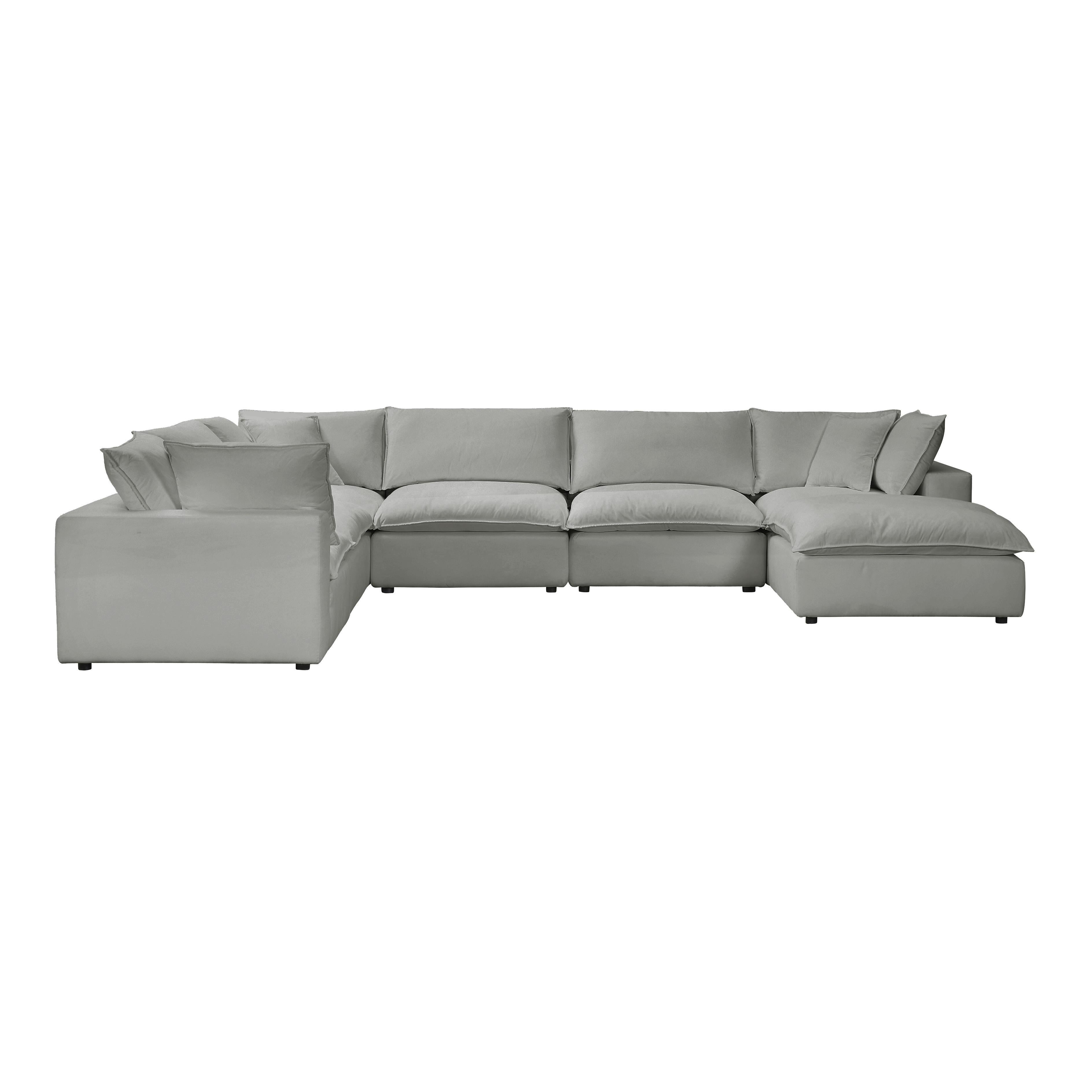 Cali 7-Piece Performance Fabric Modular Large Chaise Sectional - Luxe Home Furnishings (Jersey City, NJ)