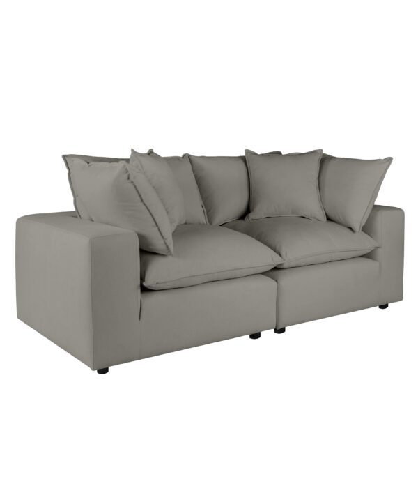 Cali 80" Performance Fabric Modular Loveseat - Luxe Home Furnishings (Jersey City, NJ)