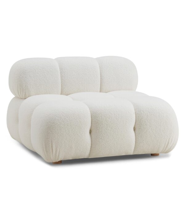 Calliope Performance Vegan Shearling Modular Armless Chair - Luxe Home Furnishings (Jersey City, NJ)