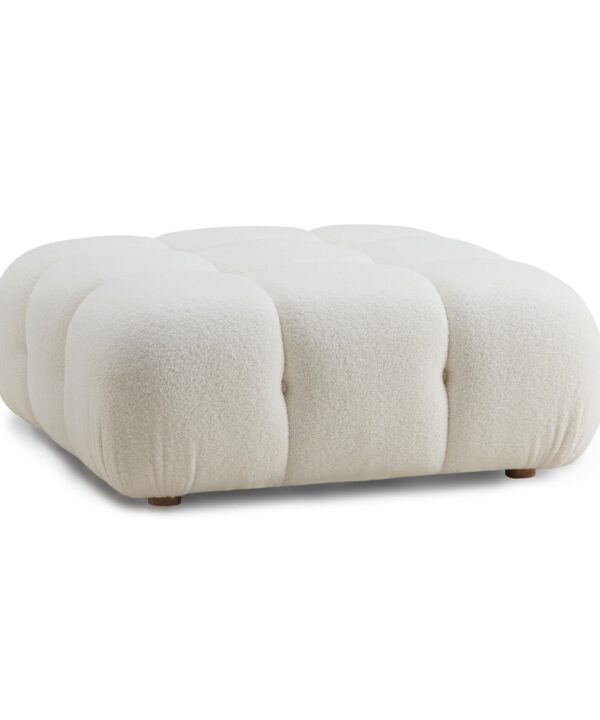 Calliope Performance Vegan Shearling Modular Ottoman - Luxe Home Furnishings (Jersey City, NJ)