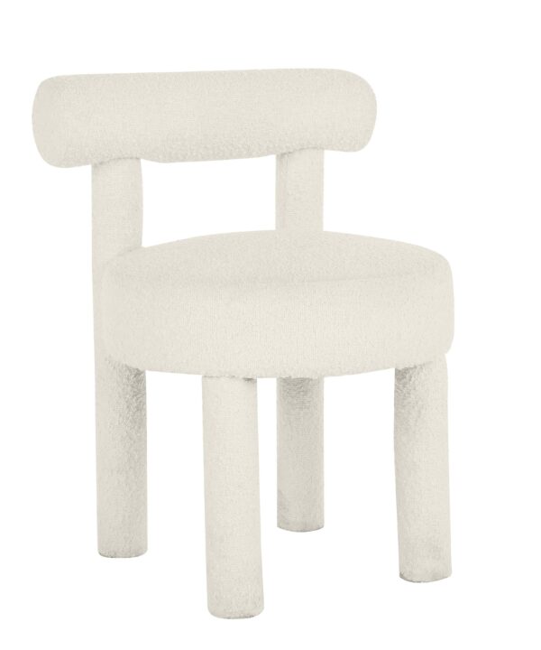 Carmel Cream Performance Boucle Dining Chair - Luxe Home Furnishings (Jersey City, NJ)