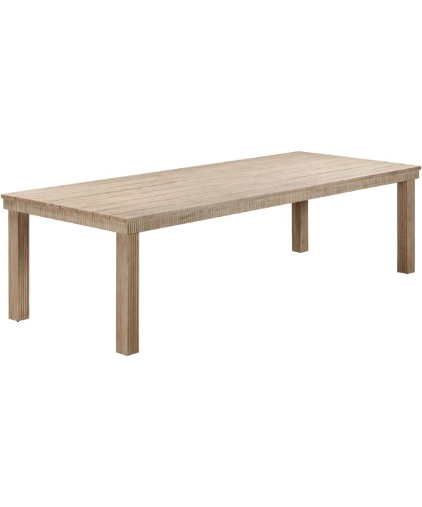 Cassie Natural Outdoor Rectangular Dining Table (75"-108") - Luxe Home Furnishings (Jersey City, NJ)