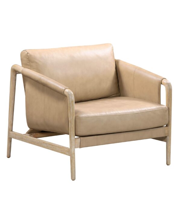 Chakka Contract-Grade Genuine Leather Accent Chair - Luxe Home Furnishings (Jersey City, NJ)