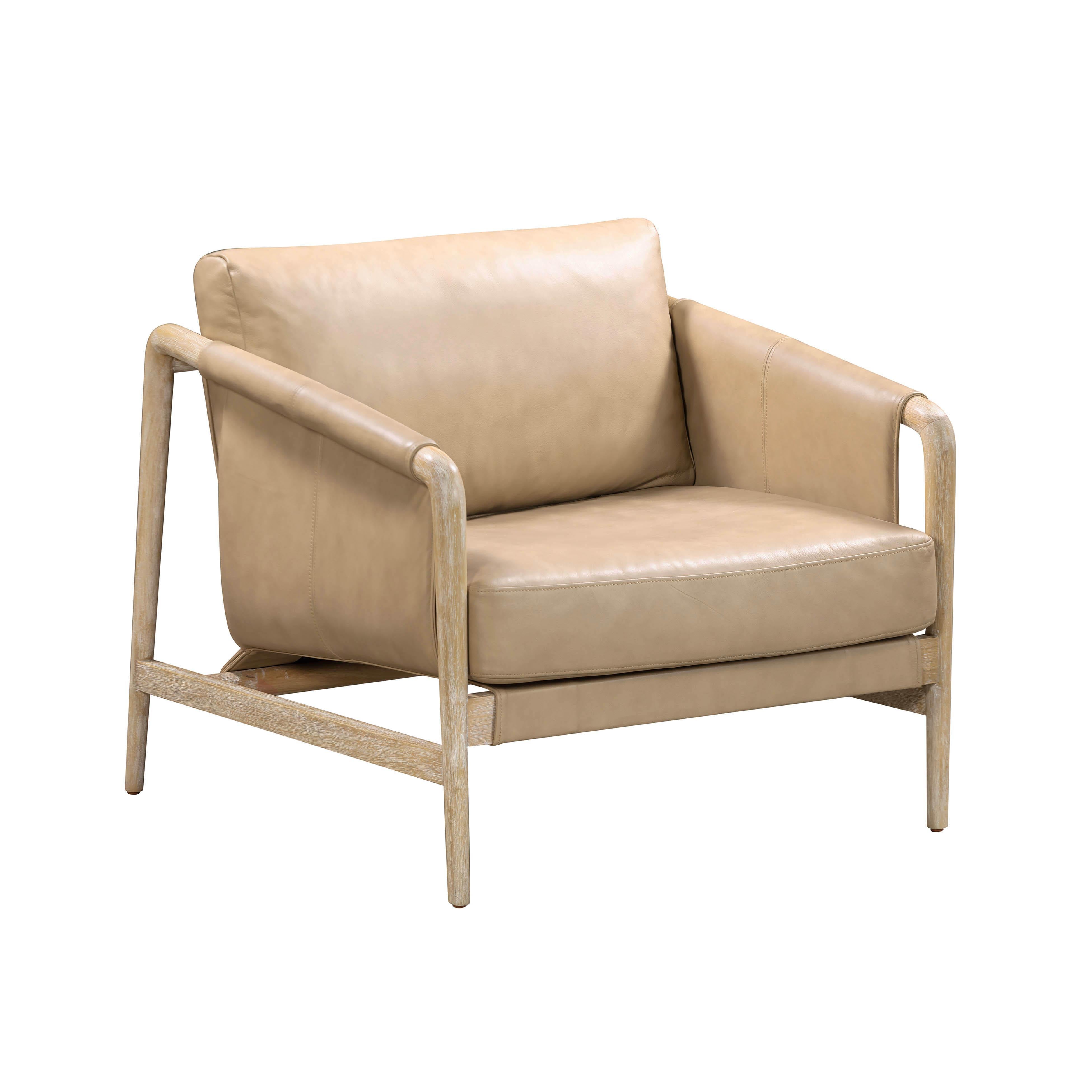 Chakka Contract-Grade Genuine Leather Accent Chair - Luxe Home Furnishings (Jersey City, NJ)