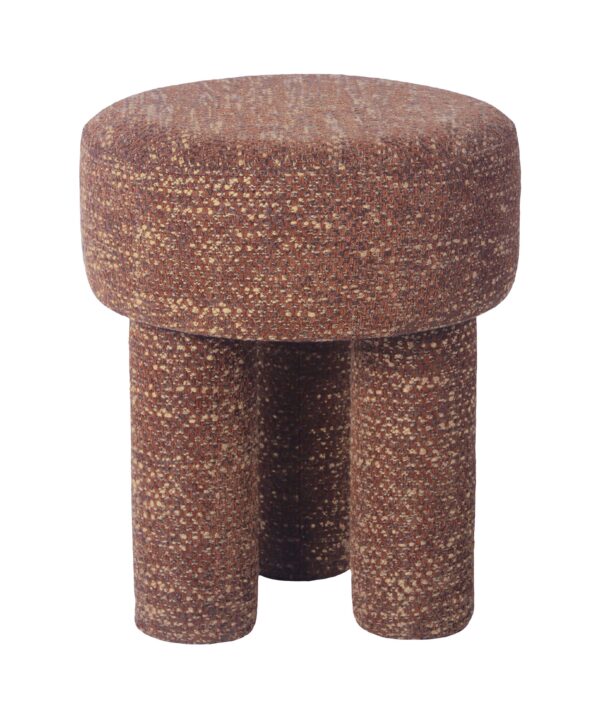 Claire Nubby Performance Fabric Accent Stool - Luxe Home Furnishings (Jersey City, NJ)