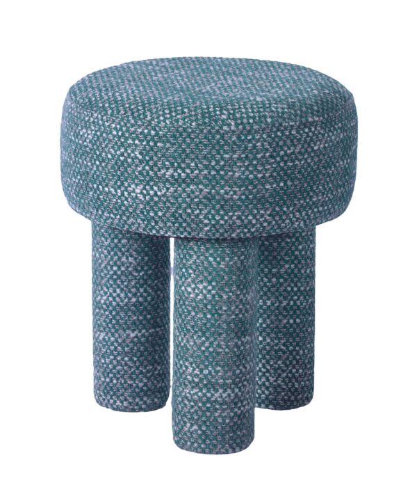 Claire Nubby Performance Fabric Accent Stool - Luxe Home Furnishings (Jersey City, NJ)