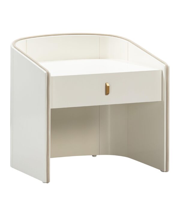 Collins 22" Lacquer Nightstand With Drawer - Luxe Home Furnishings (Jersey City, NJ)