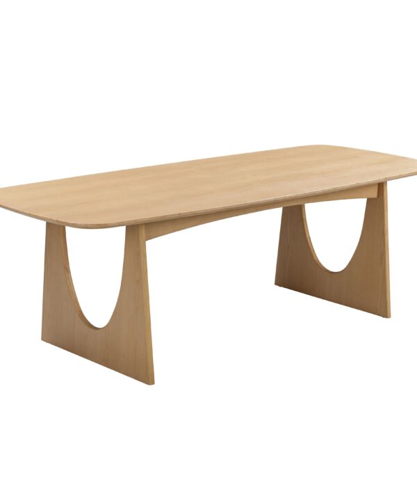 Cybill Natural Ash Rectangular Dining Table (79"-94") - Luxe Home Furnishings (Jersey City, NJ)