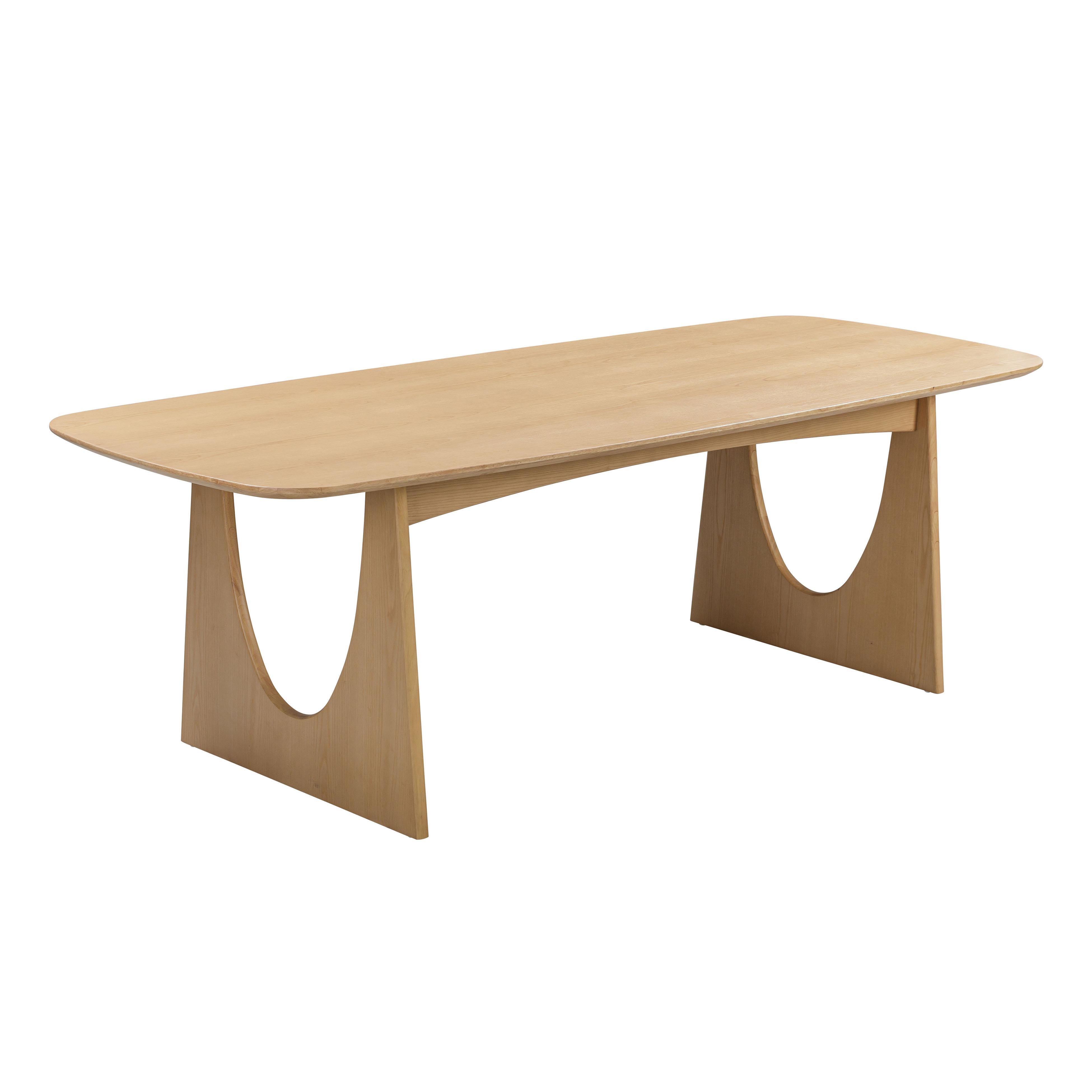 Cybill Natural Ash Rectangular Dining Table (79"-94") - Luxe Home Furnishings (Jersey City, NJ)