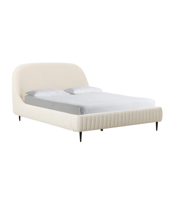 Denise Cream Boucle Bed - Luxe Home Furnishings (Jersey City, NJ)