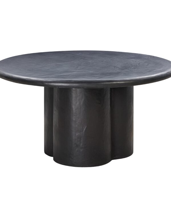 Elika 59" Faux Plaster Indoor / Outdoor Round Dining Table - Luxe Home Furnishings (Jersey City, NJ)