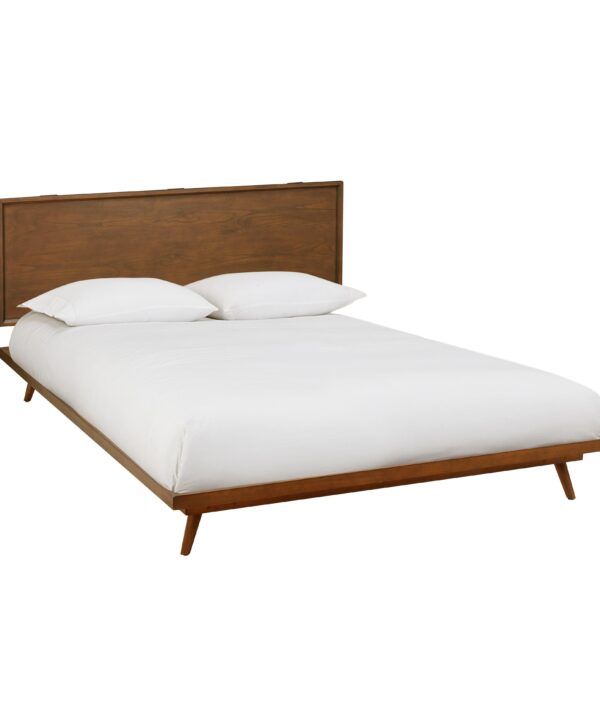 Emery Walnut Wood Platform Bed - Luxe Home Furnishings (Jersey City, NJ)