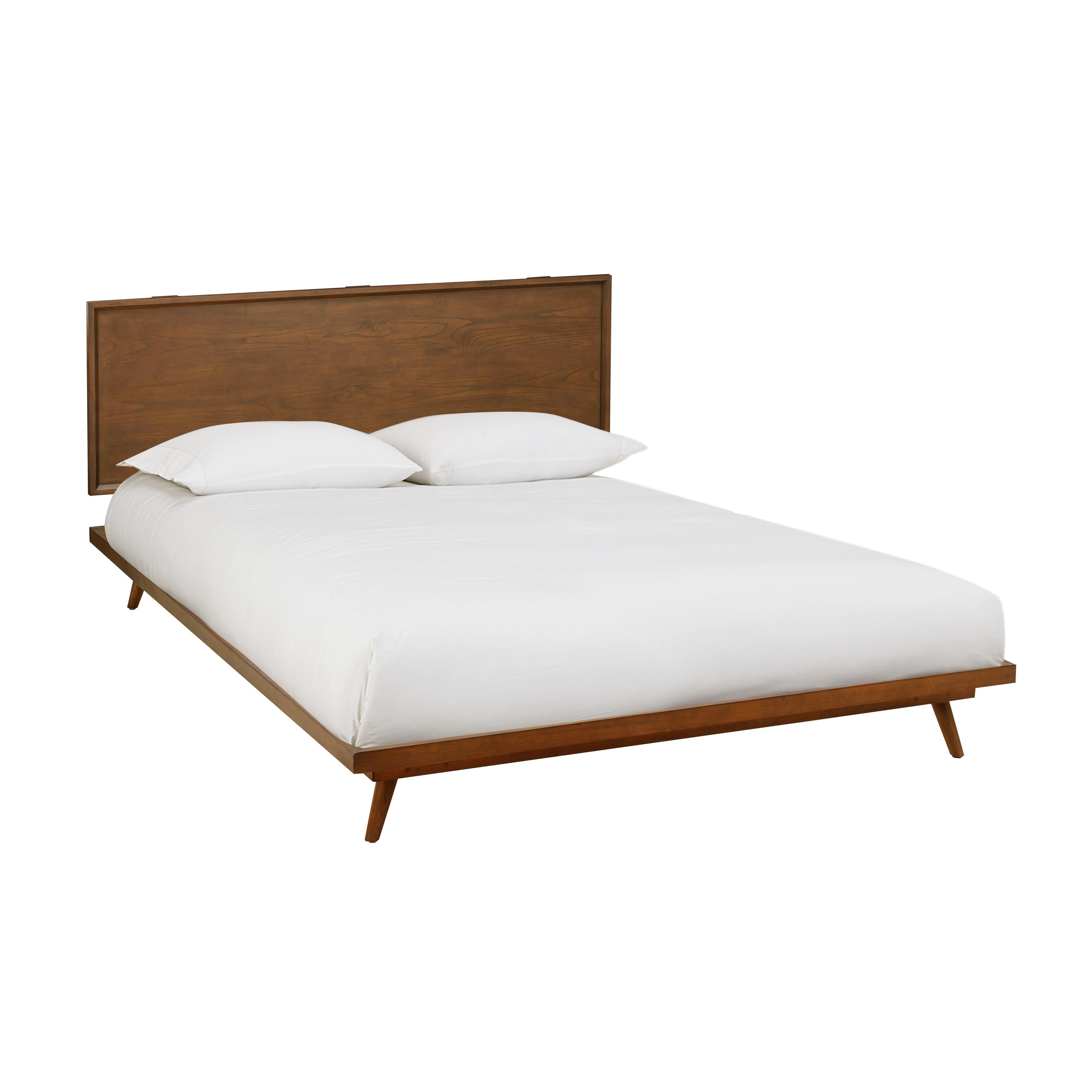 Emery Walnut Wood Platform Bed - Luxe Home Furnishings (Jersey City, NJ)