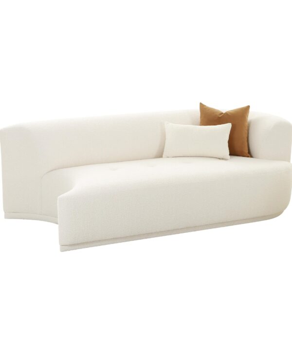 Fickle 82.5" Cream Performance Boucle Modular Loveseat - Luxe Home Furnishings (Jersey City, NJ)