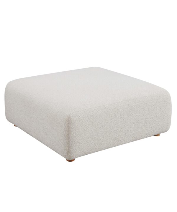 Hangover Cream Performance Boucle Ottoman - Luxe Home Furnishings (Jersey City, NJ)