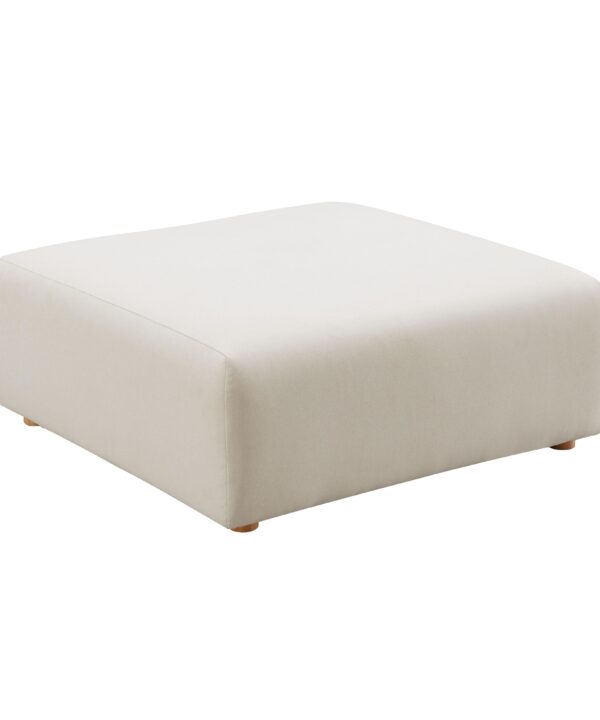 Hangover Cream Performance Linen Ottoman - Luxe Home Furnishings (Jersey City, NJ)