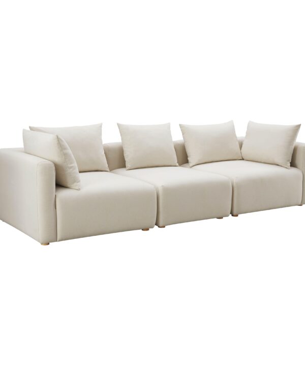 Hangover 112.5" Cream Performance Linen Sofa - Luxe Home Furnishings (Jersey City, NJ)