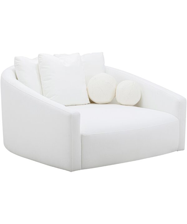Hanim 54" Cream Performance Fabric Daybed - Luxe Home Furnishings (Jersey City, NJ)
