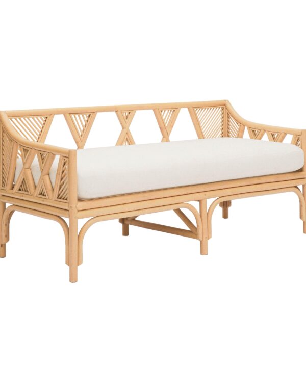 Jayla 54" Natural Rattan Bench - Luxe Home Furnishings (Jersey City, NJ)