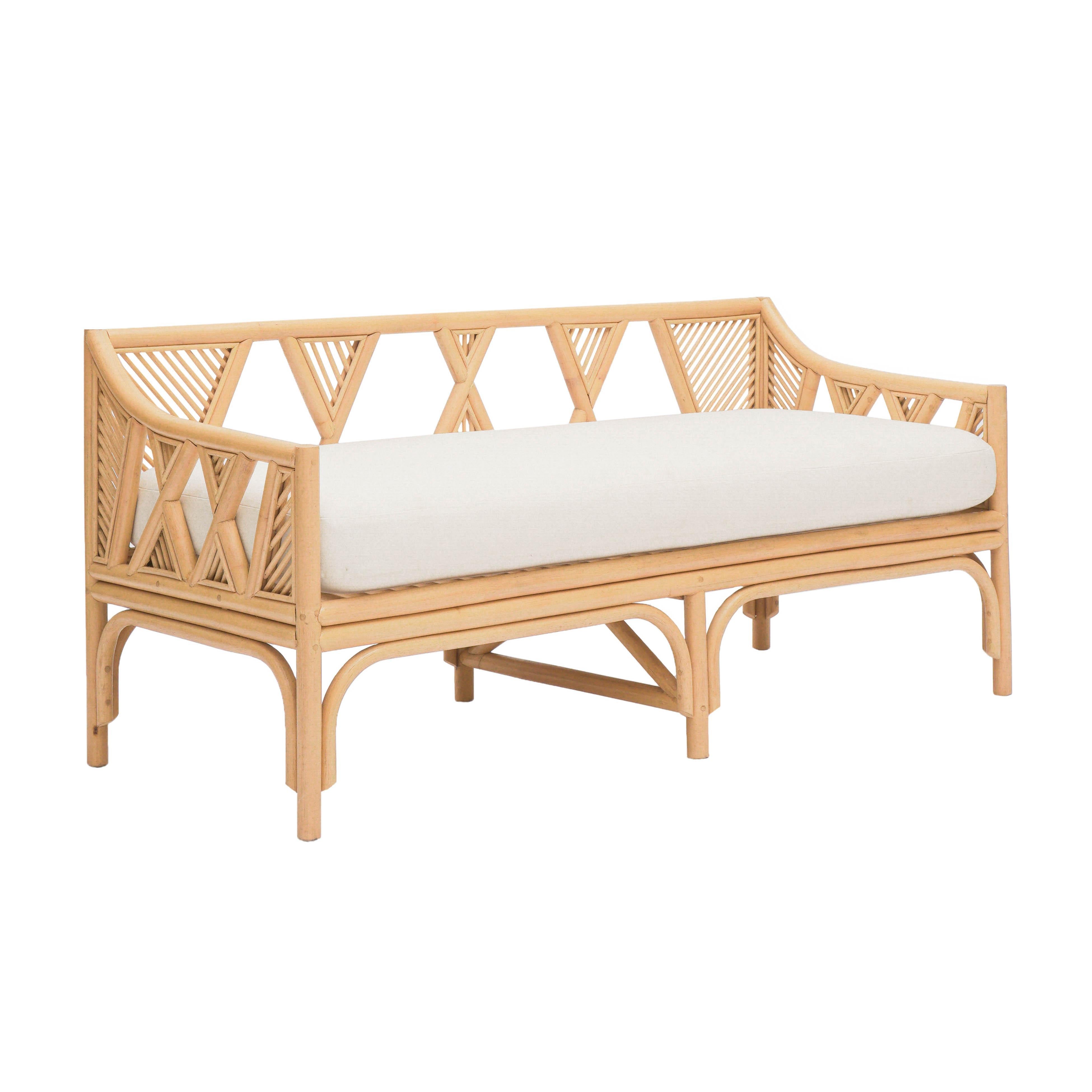 Jayla 54" Natural Rattan Bench - Luxe Home Furnishings (Jersey City, NJ)