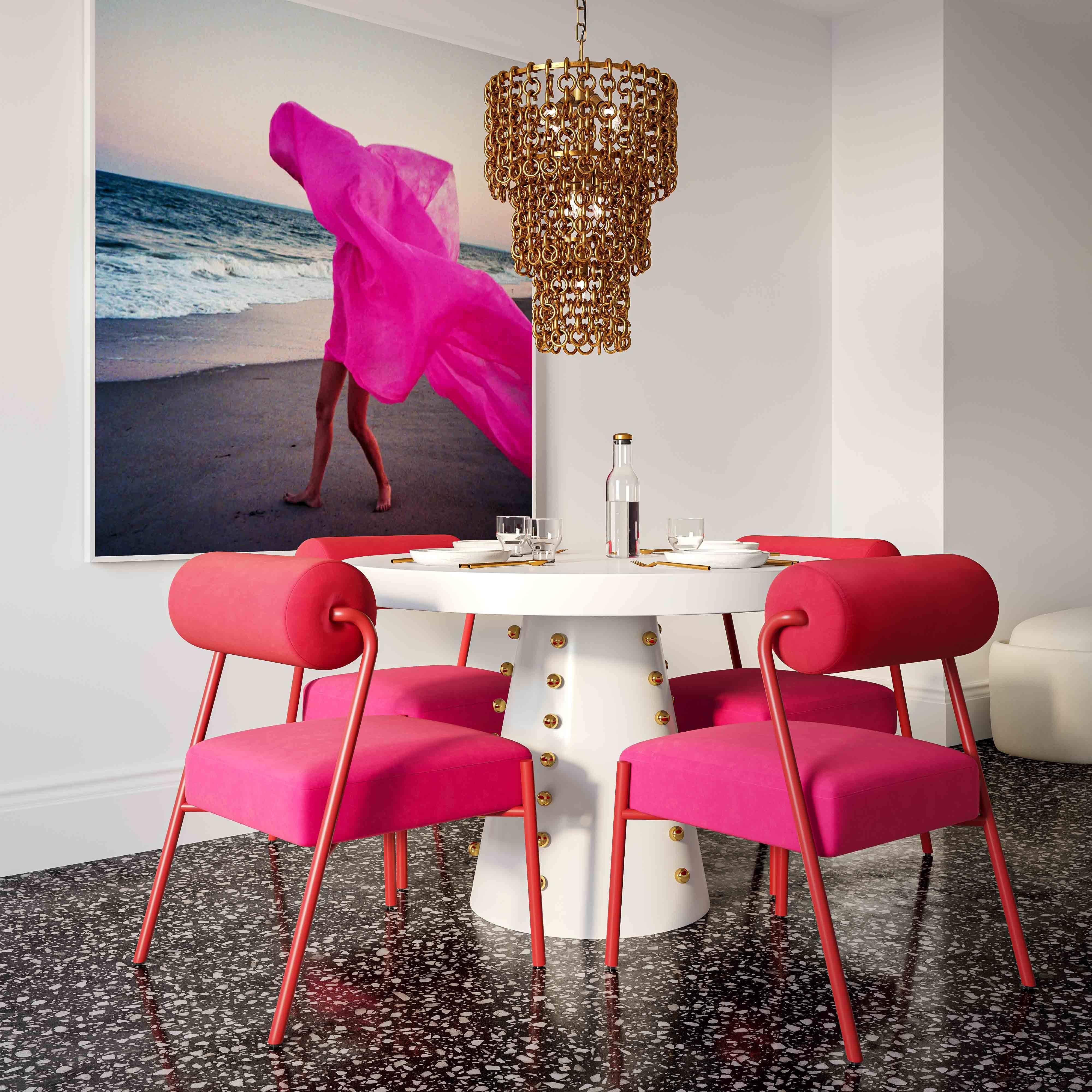Jolene Performance Velvet Dining Chair - Set of 2 - Luxe Home Furnishings (Jersey City, NJ)