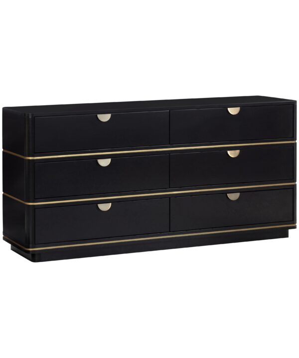 Julieta 62" Acacia Wood 6-Drawer Dresser - Luxe Home Furnishings (Jersey City, NJ)