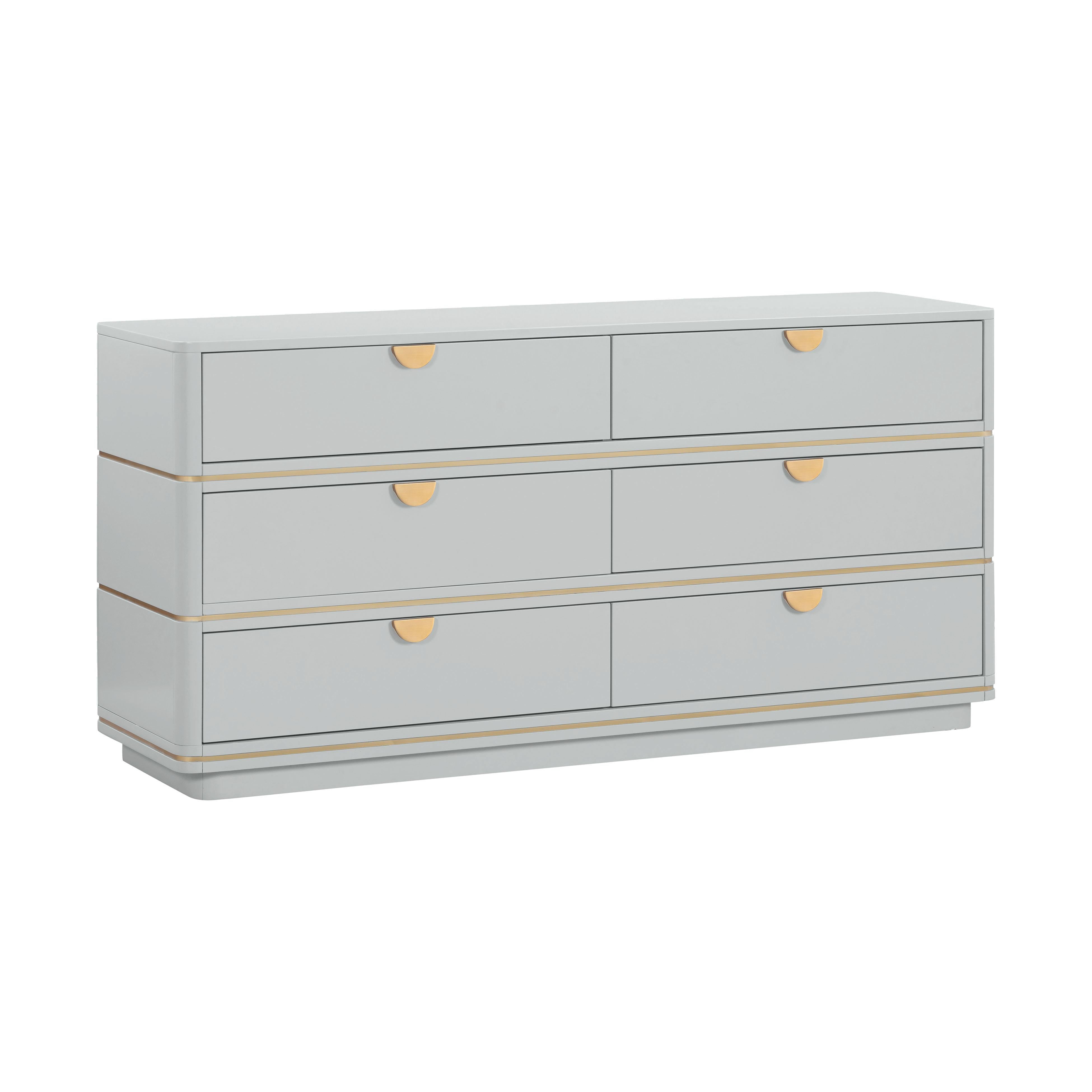 Julieta 62" Acacia Wood 6-Drawer Dresser - Luxe Home Furnishings (Jersey City, NJ)