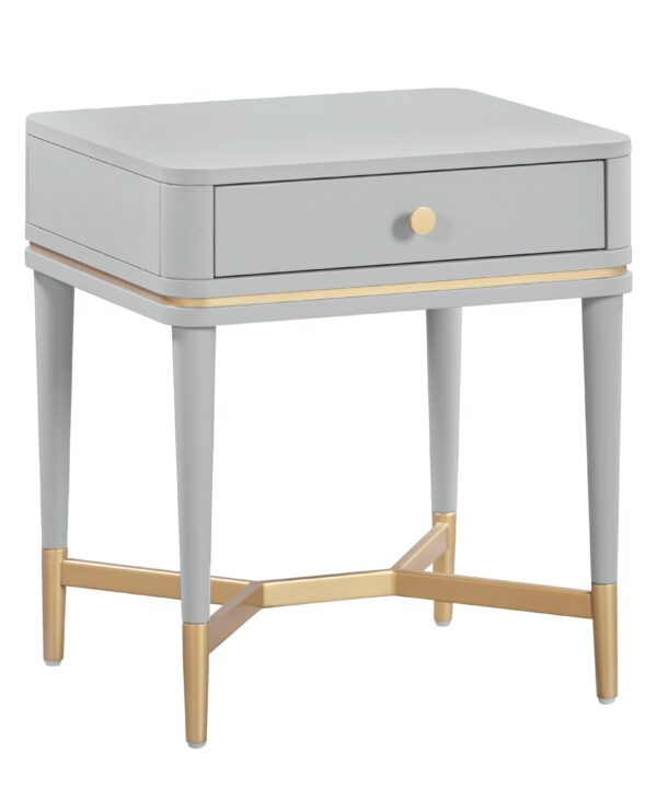 Julieta 19" Acacia Wood Nightstand With Drawer - Luxe Home Furnishings (Jersey City, NJ)