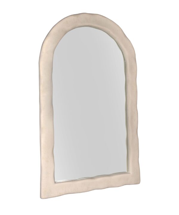 Kaia 48"X79" Cream Textured Floor Mirror - Luxe Home Furnishings (Jersey City, NJ)