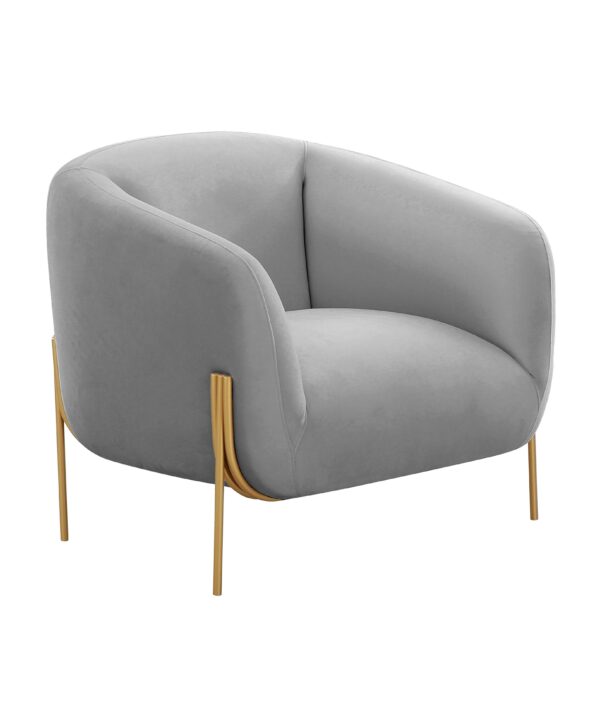 Kandra Performance Velvet Accent Chair - Luxe Home Furnishings (Jersey City, NJ)