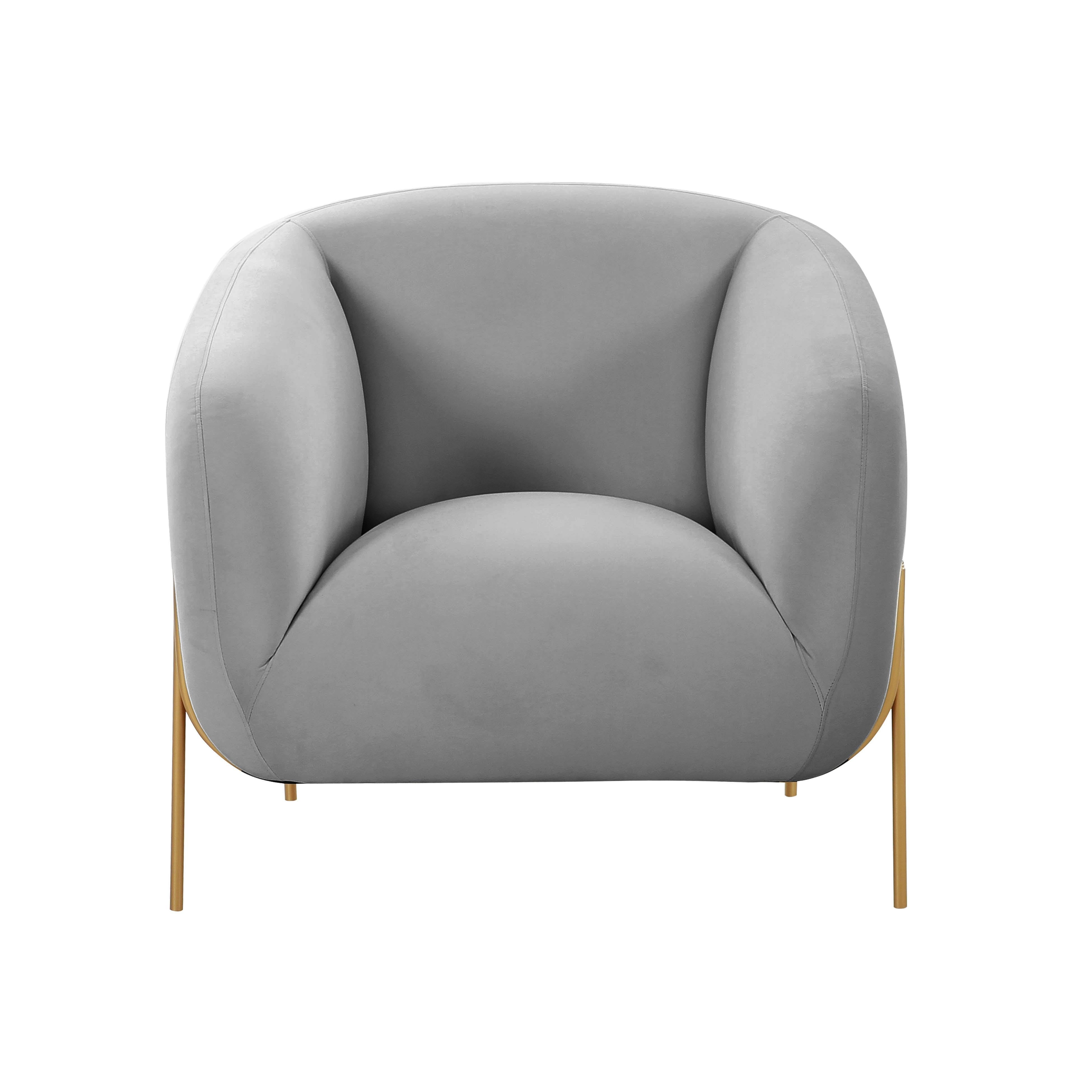 Kandra Performance Velvet Accent Chair - Luxe Home Furnishings (Jersey City, NJ)