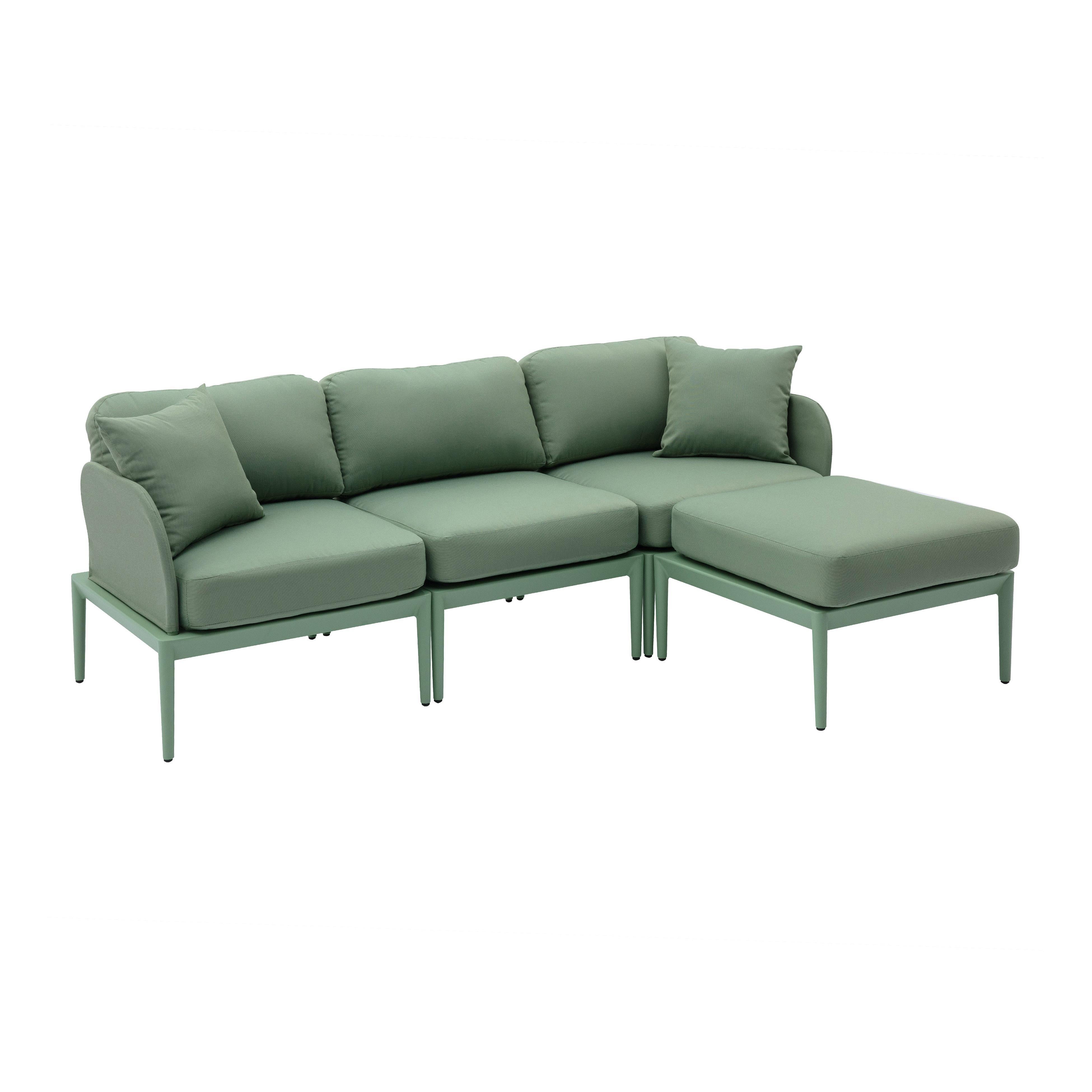 Kapri 4-Piece Modular Outdoor Sectional - Luxe Home Furnishings (Jersey City, NJ)