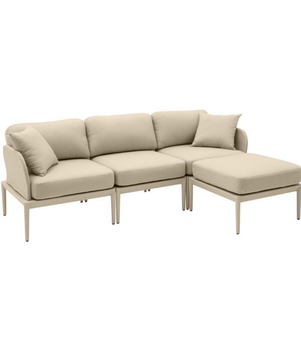 Kapri 4-Piece Modular Outdoor Sectional - Luxe Home Furnishings (Jersey City, NJ)