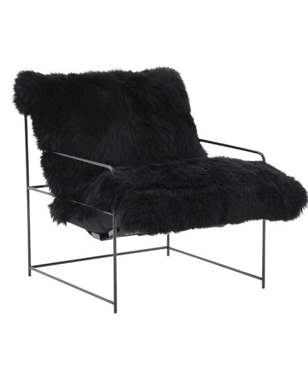Kimi Genuine Sheepskin Accent Chair - Luxe Home Furnishings (Jersey City, NJ)