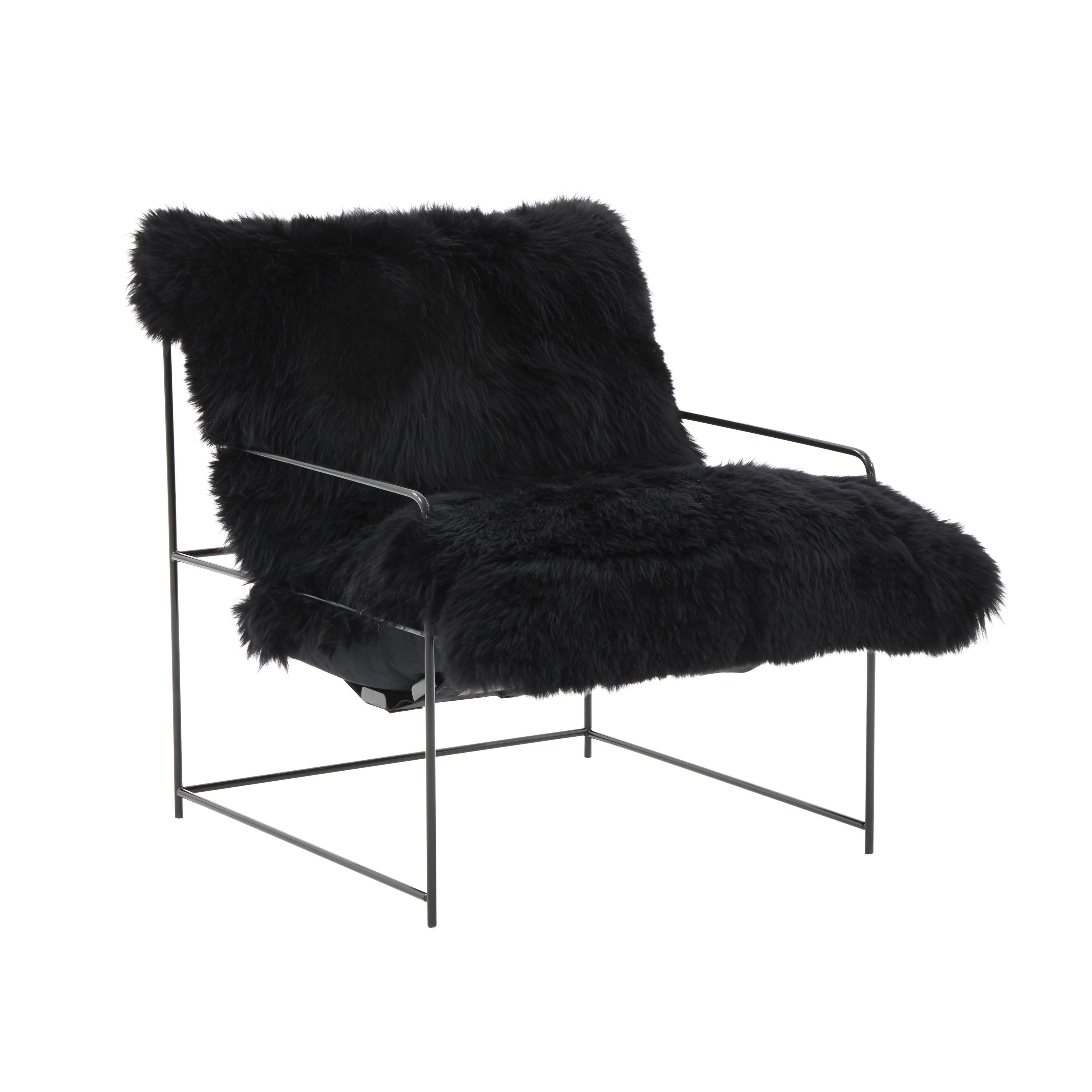 Kimi Genuine Sheepskin Accent Chair - Luxe Home Furnishings (Jersey City, NJ)