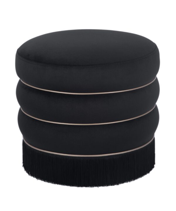 Lakka Performance Velvet Ottoman - Luxe Home Furnishings (Jersey City, NJ)