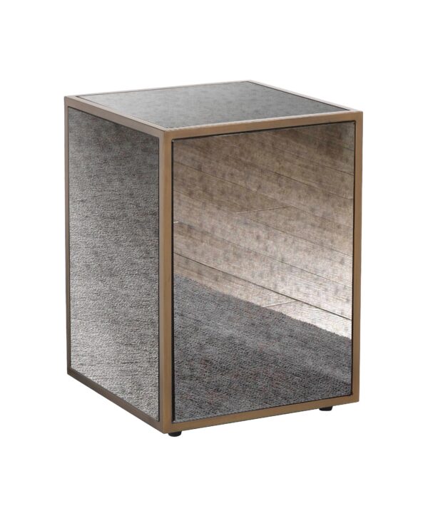 Lana Mirrored Side Table - Luxe Home Furnishings (Jersey City, NJ)