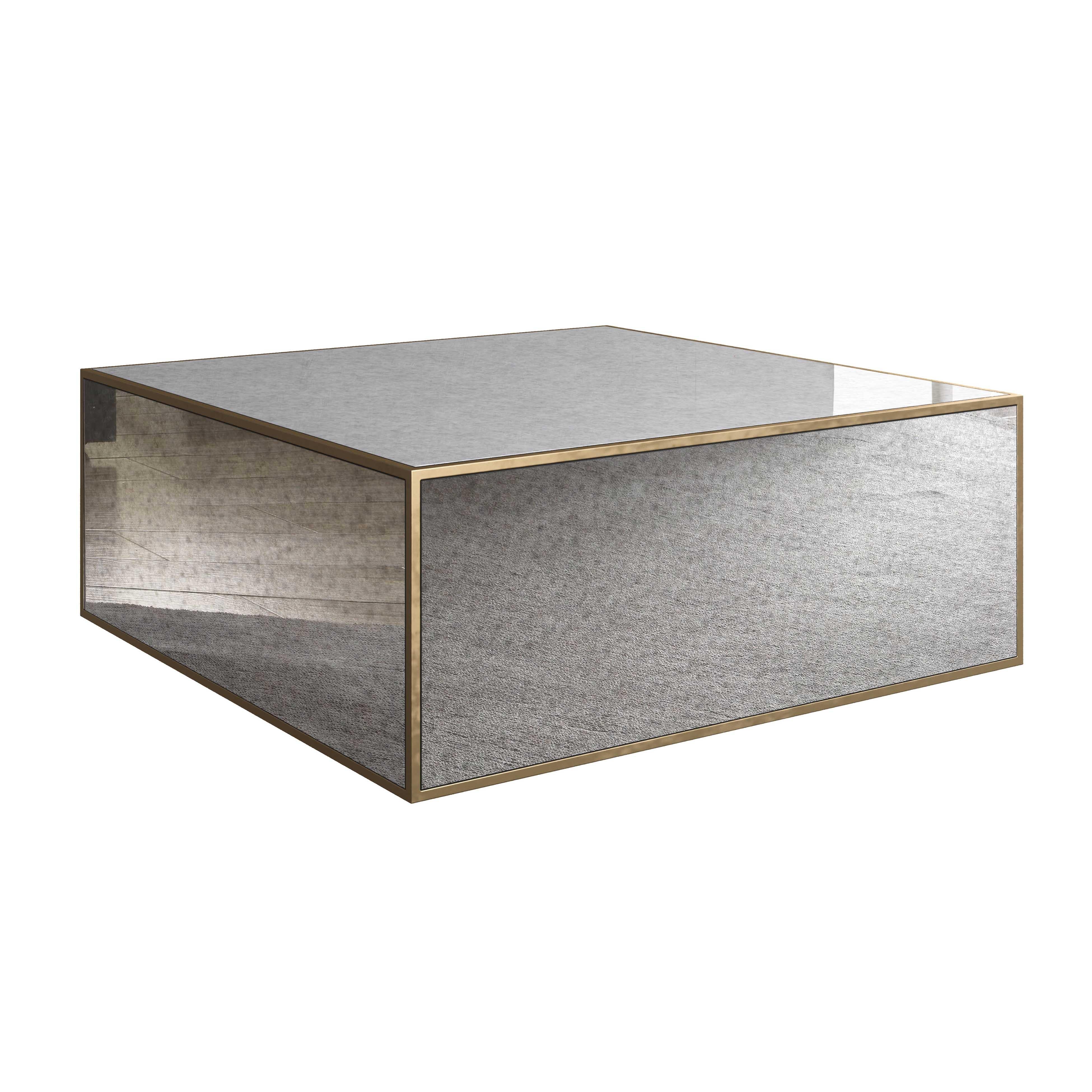 Lana Mirrored Coffee Table (43"-48") - Luxe Home Furnishings (Jersey City, NJ)
