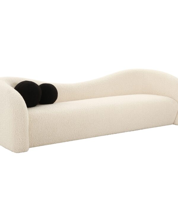 Leonie 102.5" Faux Shearling Sofa - Luxe Home Furnishings (Jersey City, NJ)