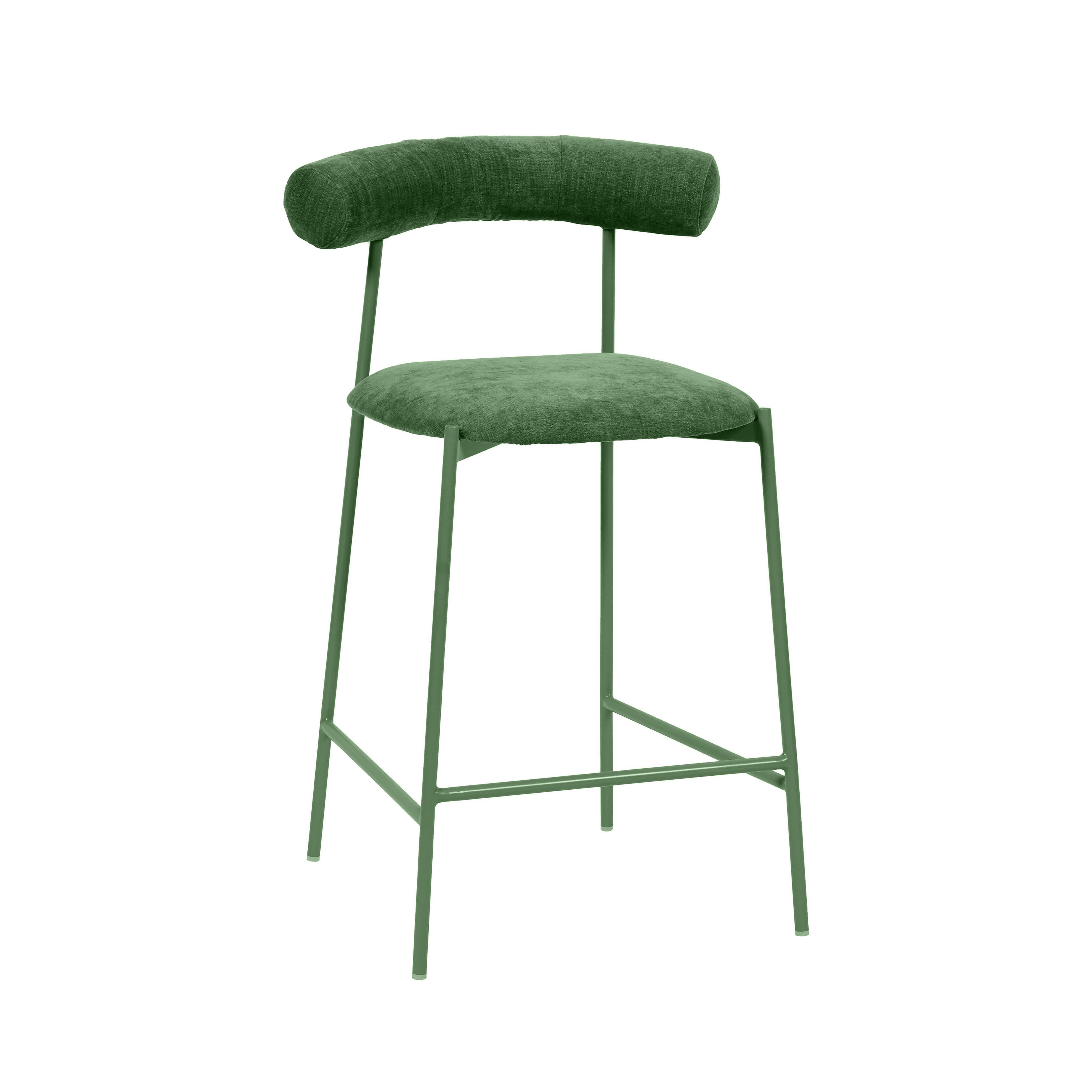 Liliana Performance Velvet Stool - Luxe Home Furnishings (Jersey City, NJ)