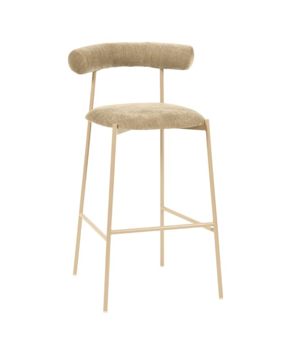Liliana Performance Velvet Stool - Luxe Home Furnishings (Jersey City, NJ)