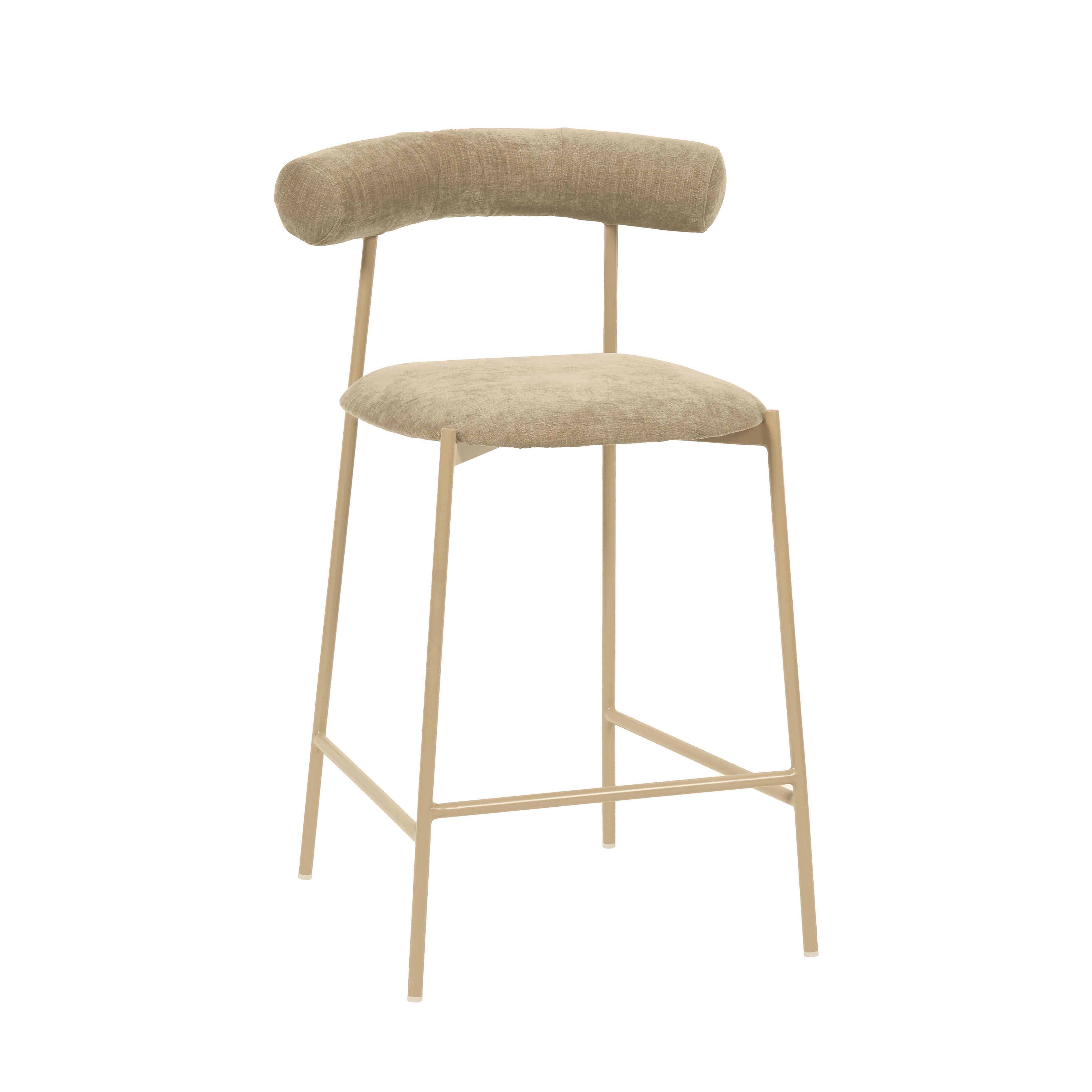 Liliana Performance Velvet Stool - Luxe Home Furnishings (Jersey City, NJ)