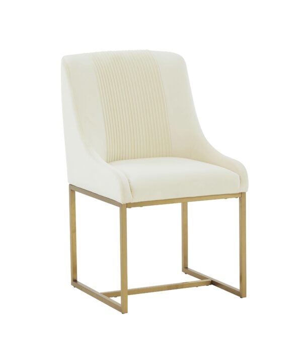 Lisa Pleated Performance Velvet Dining Chair - Luxe Home Furnishings (Jersey City, NJ)