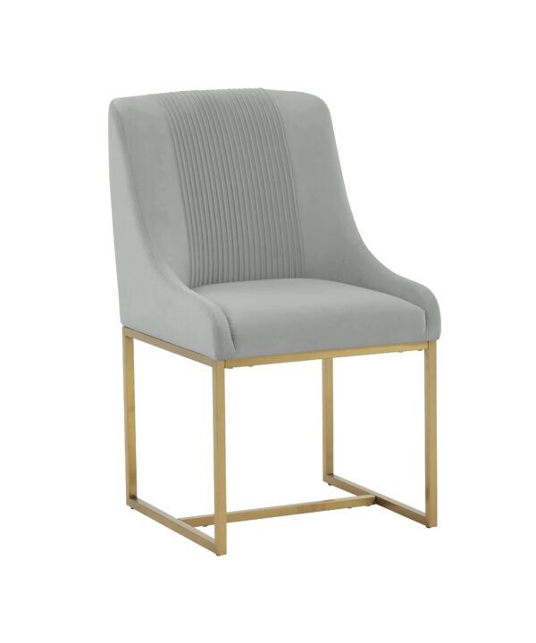 Lisa Pleated Performance Velvet Dining Chair - Luxe Home Furnishings (Jersey City, NJ)