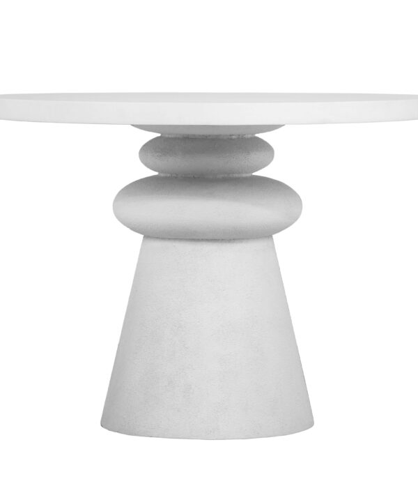 Lupita 42" White Round Dinette Table - Luxe Home Furnishings (Jersey City, NJ)