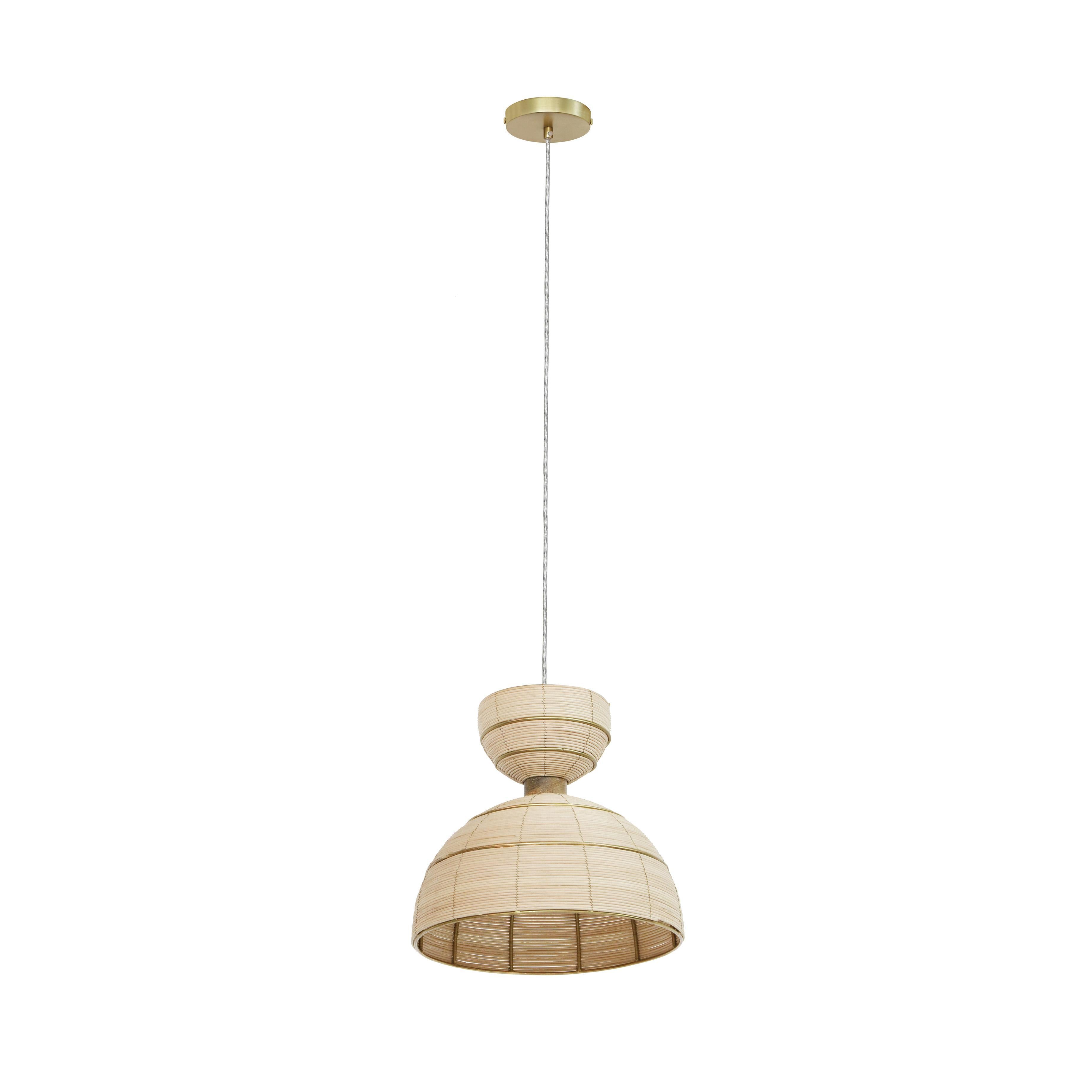 Lydia Rattan Pendant Lamp - Luxe Home Furnishings (Jersey City, NJ)