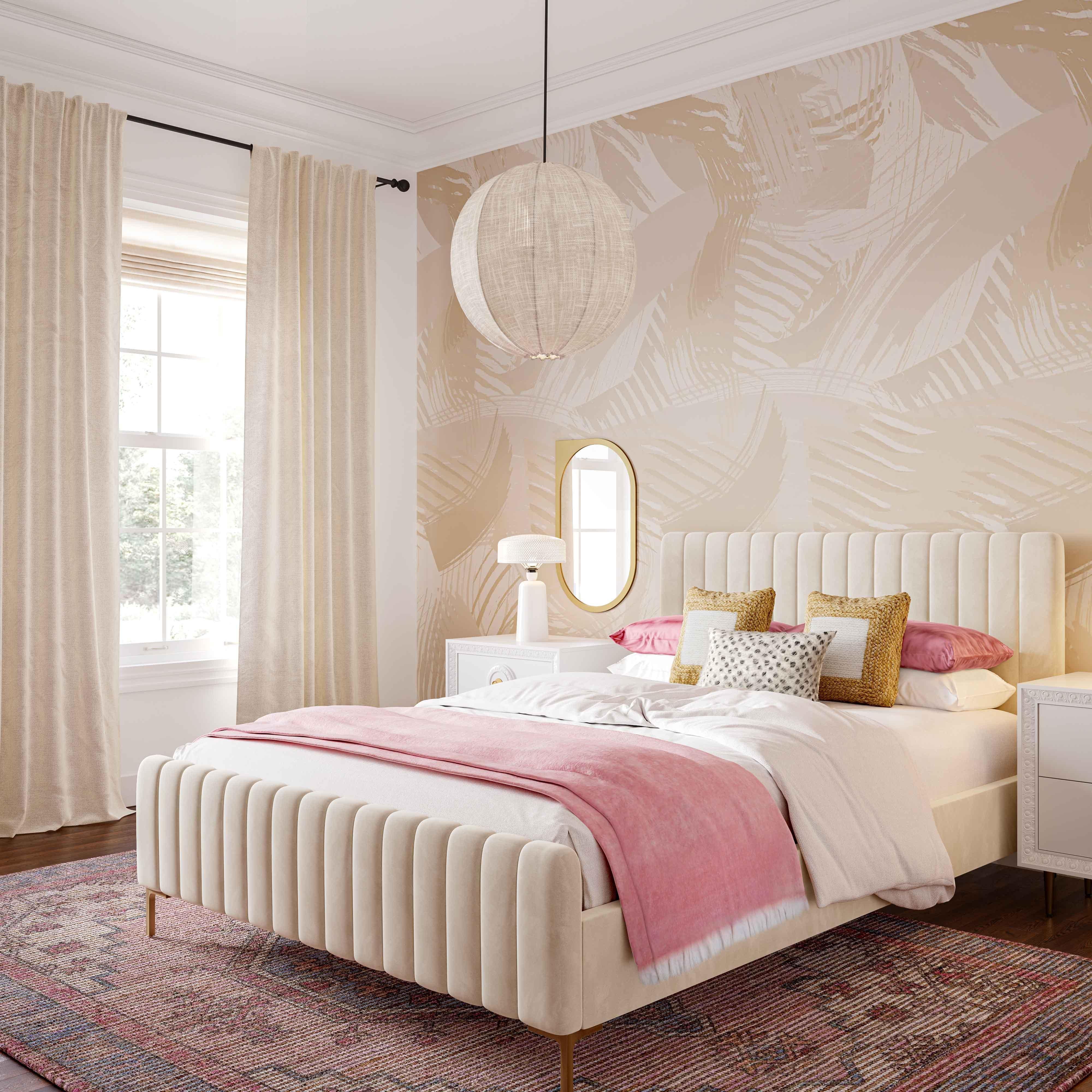Madra Blush Tone Area Rug - Luxe Home Furnishings (Jersey City, NJ)