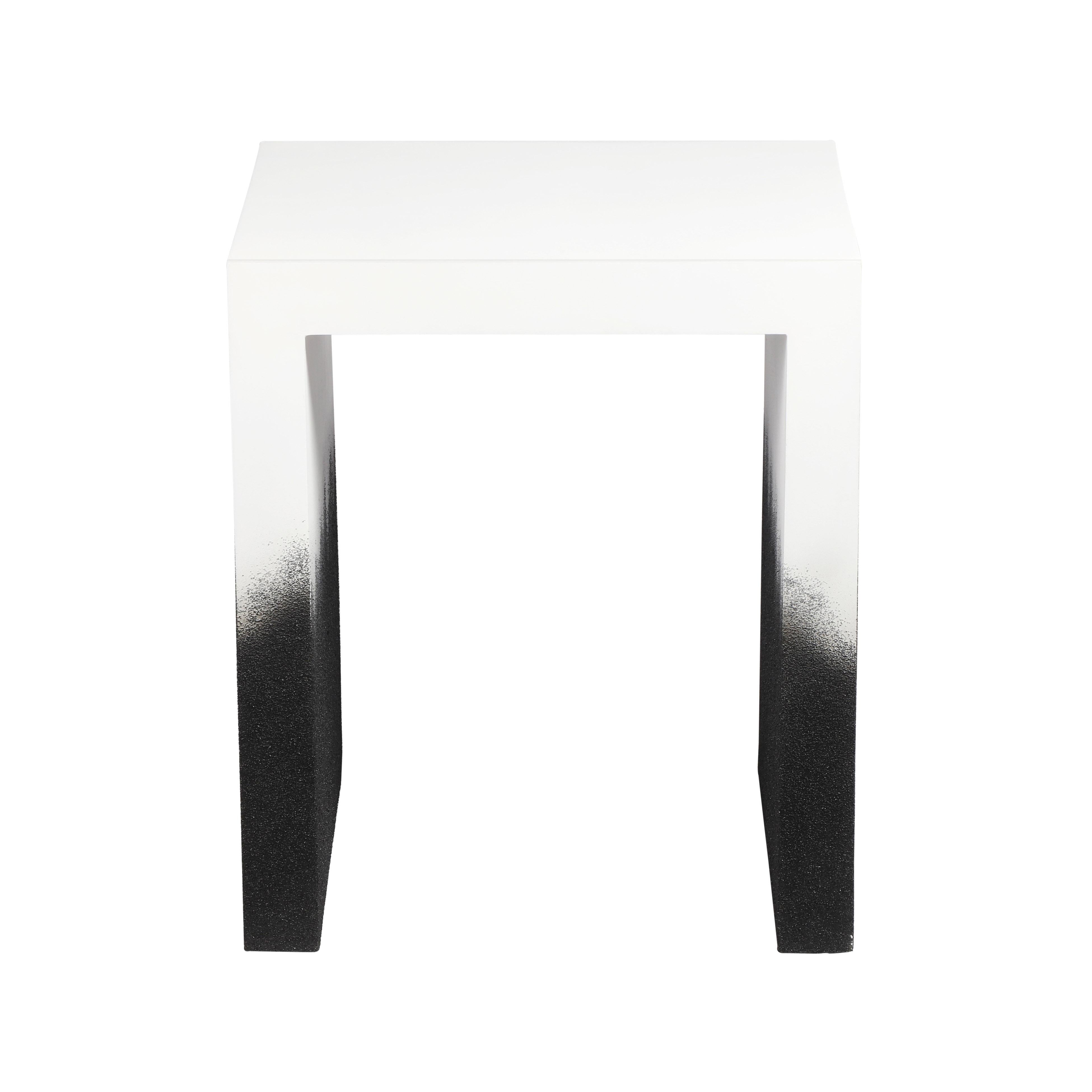 Matra Black and White End Table - Luxe Home Furnishings (Jersey City, NJ)