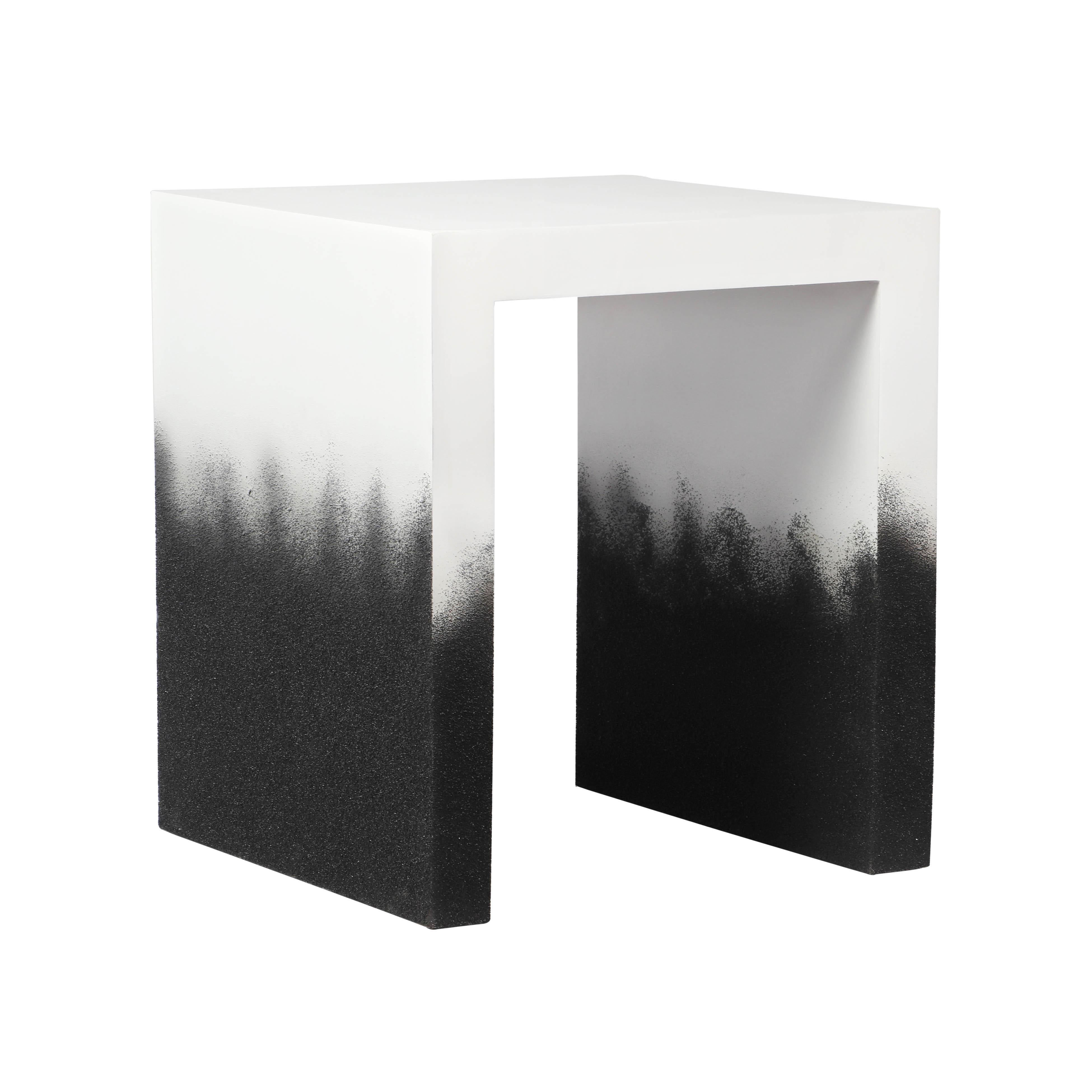 Matra Black and White End Table - Luxe Home Furnishings (Jersey City, NJ)