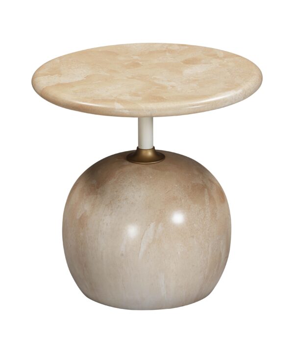 Mire Rose Faux Marble Side Table - Luxe Home Furnishings (Jersey City, NJ)